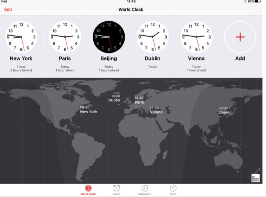 world clocks